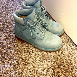 Timberland boots waterproof size 3 (big boy) material leather